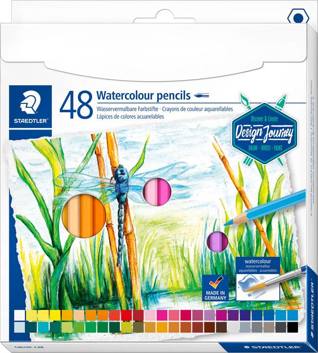 Produktbild Staedtler 146 10C Wasservermalbare Farbstifte (Multi, 48 x)