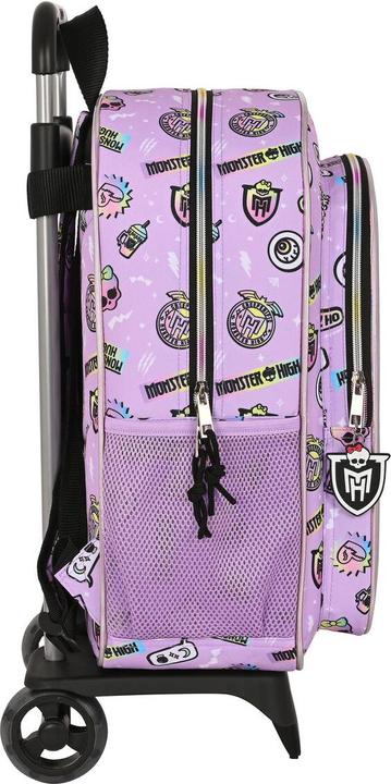 Produktbild Monster High Schulrucksack mit Rädern Best boos Lila 33 x 42 x 14 cm