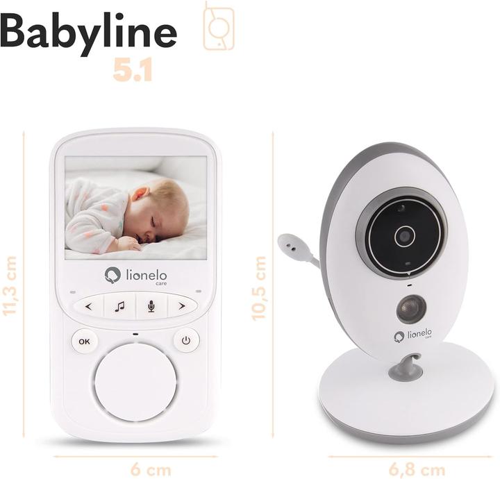 Actual product image Lionelo Baby monitor with camera (Video & Audio, 300 m)