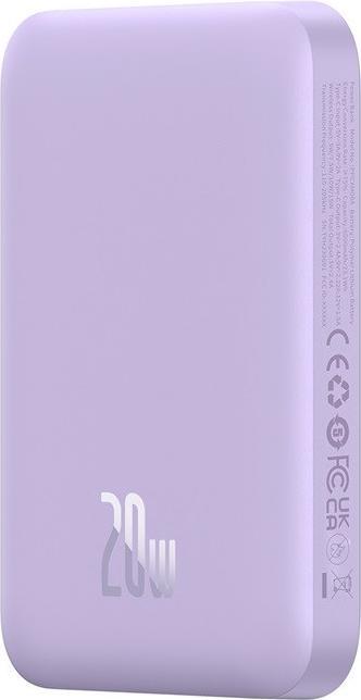 Immagine prodotto Baseus Powerbank mini 6000 mAh 20W (viola) (6000 mAh, 20 W, 20 Wh)