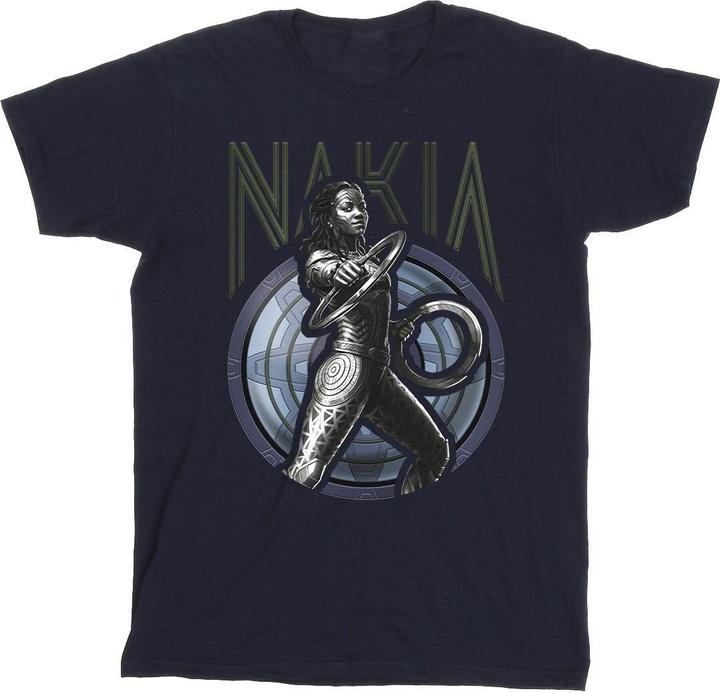 Actual product image Mens Wakanda Forever Nakia Shield T-Shirt (XL)