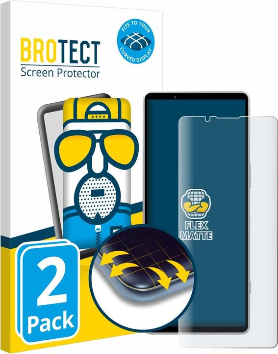 Actual product image BROTECT Full-Cover Protector Matte (2 Piece, Sony Xperia 5 V)