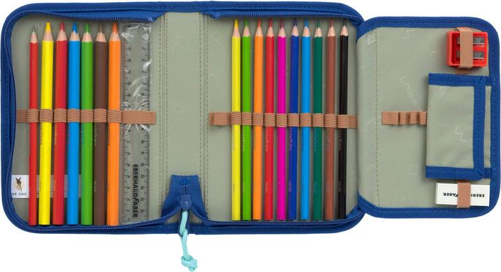 Immagine prodotto Lässig Schulrucksack-Set Boxy, Grün / Blau (21 l)