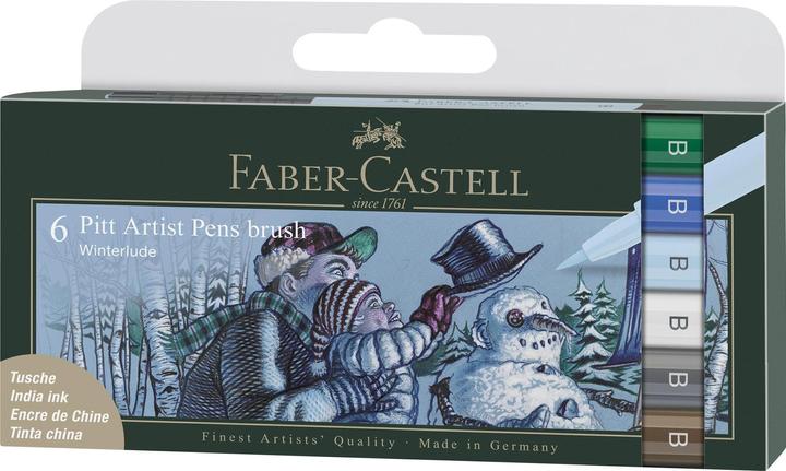 Image du produit Faber-Castell Crayon à encre de Chine PITT Artist Pen hiver 6 pièces (Multicolore, 6 x)