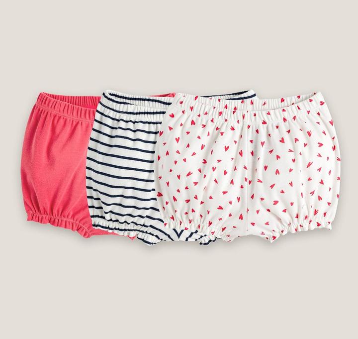 Image du produit La Redoute Collections Lot de 3 shorts pour bébé (74, Lot de 3)