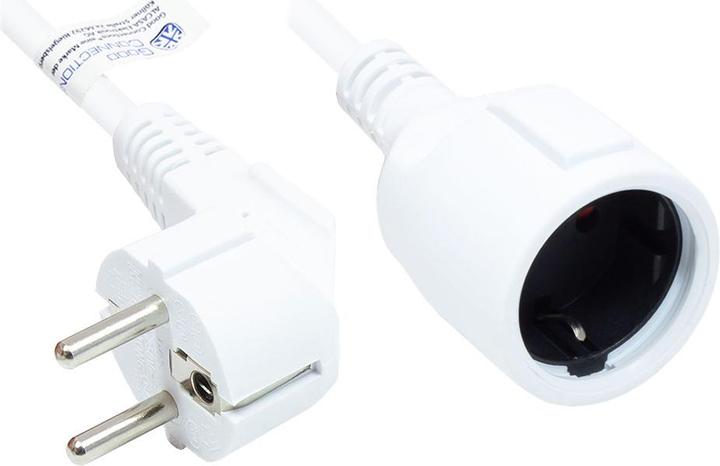 Image du produit Good Connections Rallonge contact de protection fiche type E+F (CEE 7/7, coudée) à prise type F (CEE 7/3, droite), w (3 m)