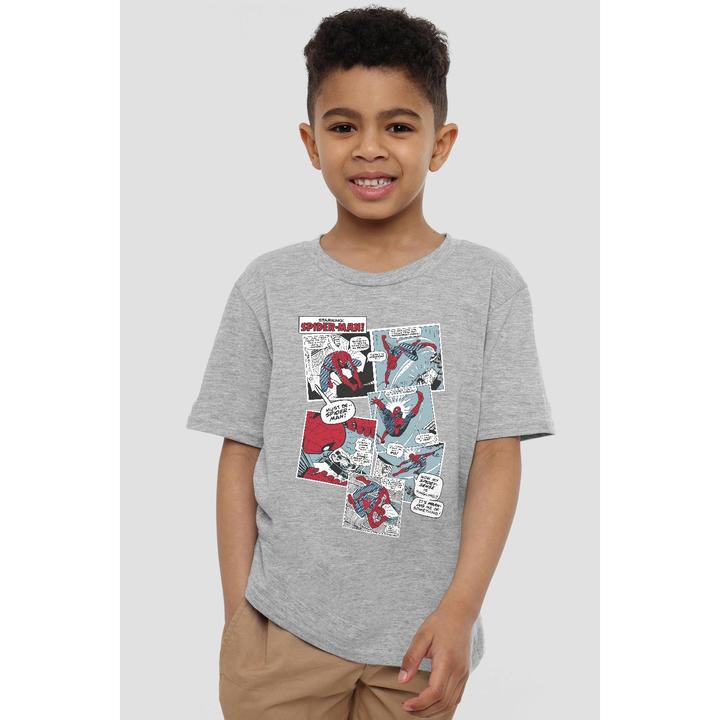 Actual product image Spiderman Childrens/Kids Panel Collage T-Shirt (116)
