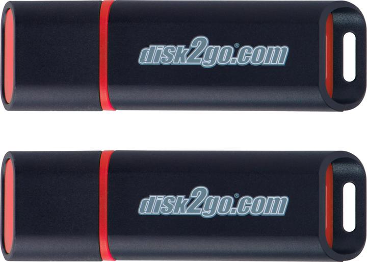 Image du produit Disk2go Passion 2.0 2-Pack (8 Go, USB 2.0, USB-A)