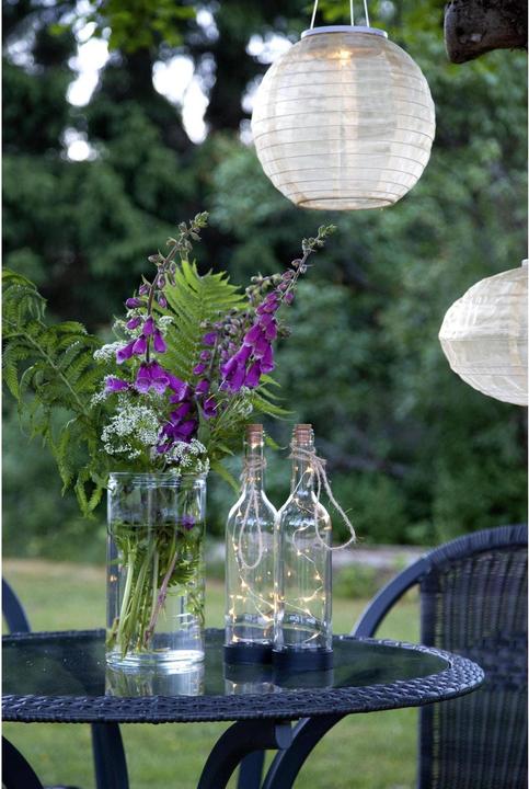 Produktbild Star Trading LED Laterne Flasche Transparen (8.5 x 8.5 x 32 cm, 1 x)
