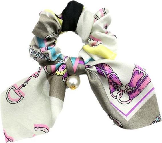 MU Style Haargummi mit Schleife und Dekoperle (Haargummi)