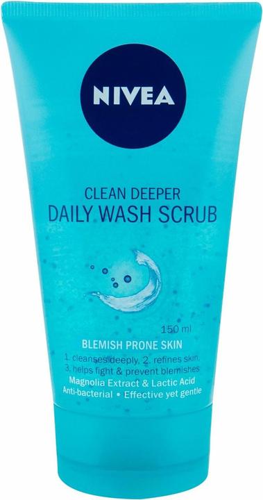 Actual product image NIVEA Clean Deeper Daily Wash Scrub (Exfoliation, 150 ml)