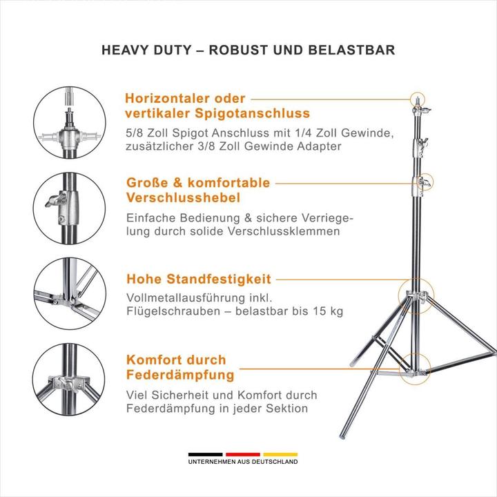 Produktbild Walimex pro Lampenstativ 270 cm Heavy Duty (273 cm, 15 kg)