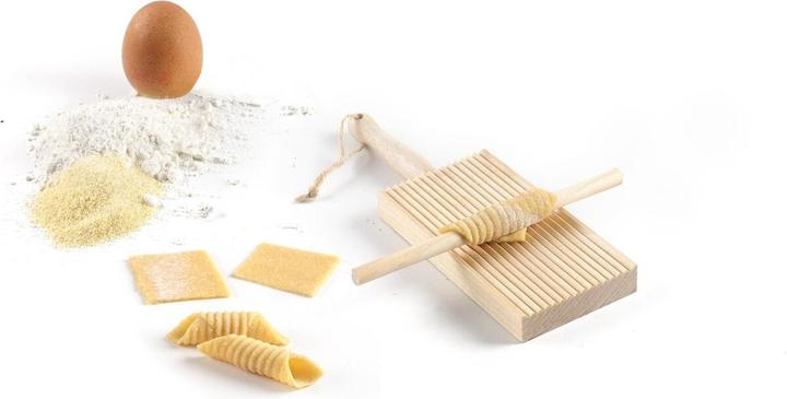 Actual product image Ibili Gnocchi/Garganelli board with stick Practical help for shaping gnocchi and garganelli