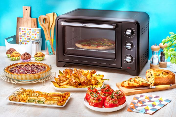 Immagine prodotto Moulinex OX4448 Optimo Forno Elettrico con Capacità di 19 L, Potenza 1380 W, Nero 71x117x81cm