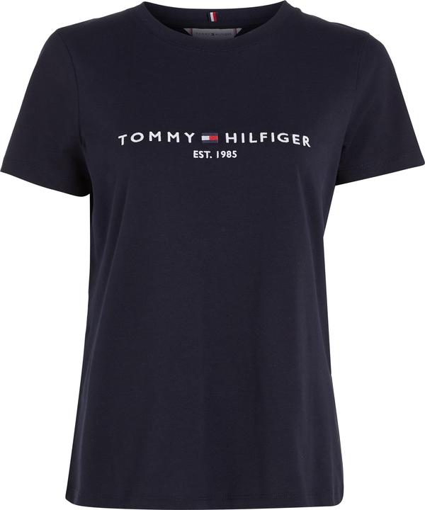 Immagine prodotto Tommy Hilfiger Maglietta girocollo Heritage Hilfiger C-Nk Reg Tee Donna, Blu (Desert Sky) (XS)