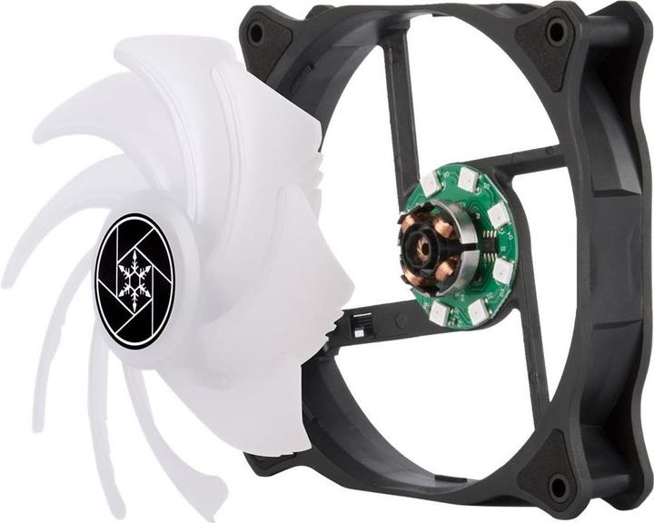 Actual product image Silverstone Air Blazer 120R fan, ARGB (120 mm, 1 x)