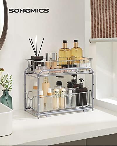 Image du produit Songmics Étagère de cuisine 2 tiroirs Argent