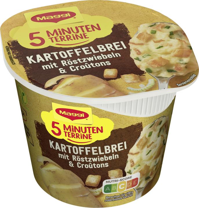 Produktbild Maggi 5 MINUTEN TERRINE Kartoffelbrei Röstzwiebeln (56 g)