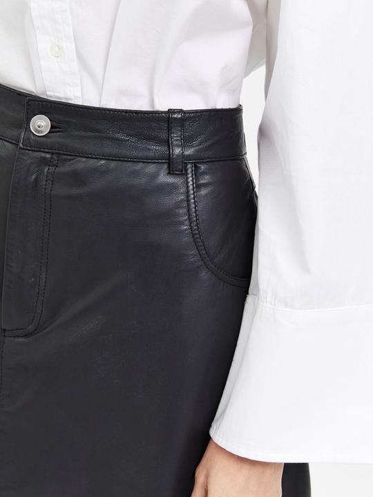 Actual product image Selected Femme A-line leather skirt (34)