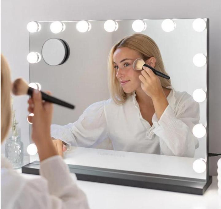 Actual product image TOP XL make-up mirror black (58 x 46 x 12 cm)
