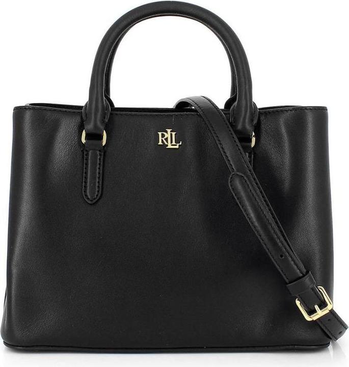 Actual product image Ralph Lauren Marcy 26 handbag - black