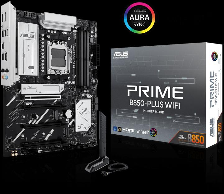 Actual product image ASUS PRIME B850-PLUS WIFI (AM5, AMD B850, ATX)