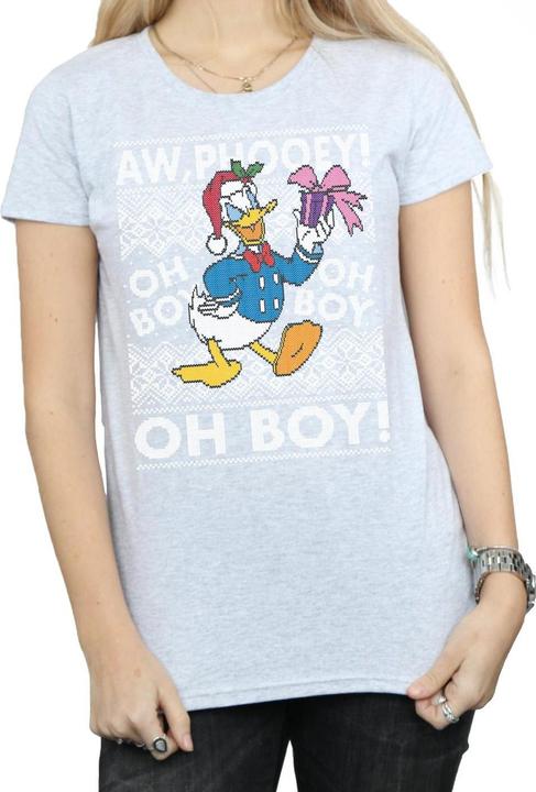 Immagine prodotto Disney Donald Duck Christmas Fair Isle Maglietta Donna (XL)