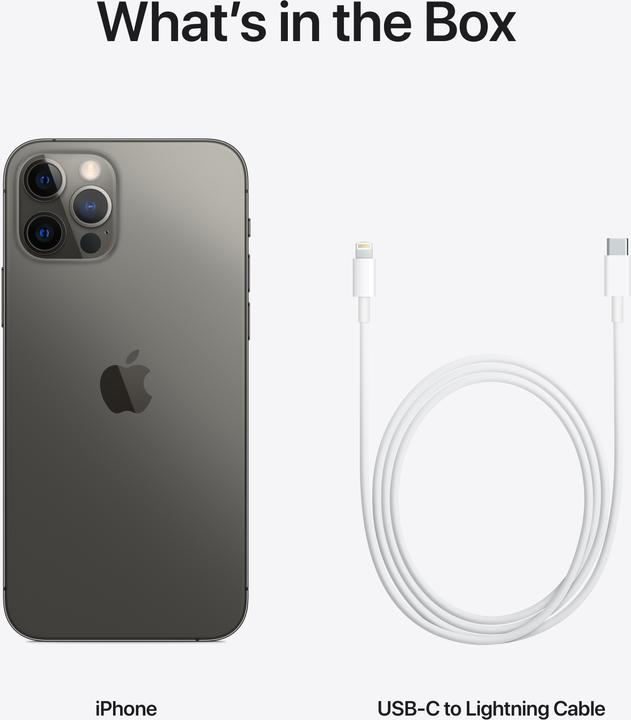 Actual product image Apple iPhone 12 Pro (128 GB, Graphites, 6.10", SIM + eSIM, 12 Mpx, 5G)