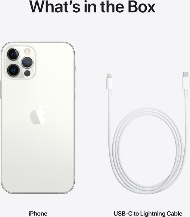 Actual product image Apple iPhone 12 Pro (128 GB, Silver, 6.10", SIM + eSIM, 12 Mpx, 5G)