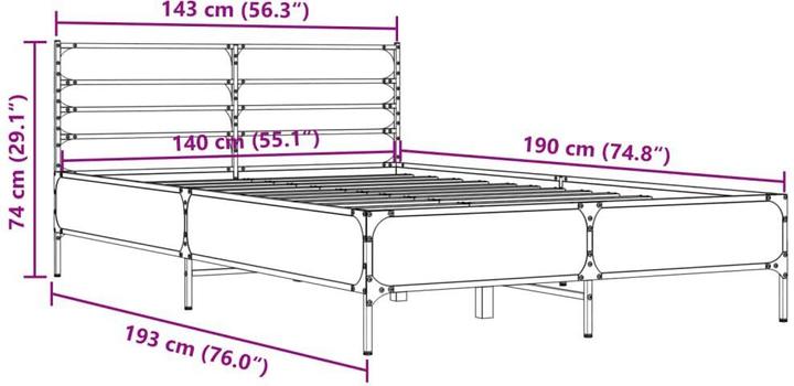 Produktbild VidaXL Katie (140 x 190 cm)