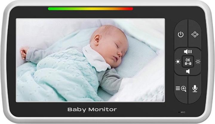 Immagine prodotto Esmée Telecamera baby monitor digitale senza fili con monitor LCD da 5" + monitoraggio della temperatura (Video e audio, 200 m)