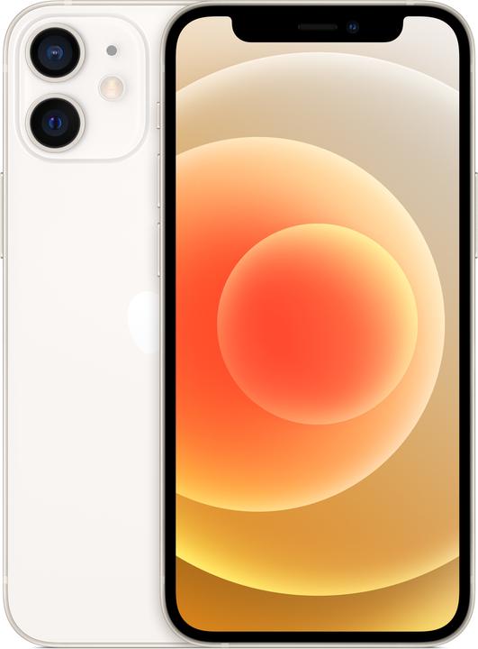 Apple iPhone 12 mini (64 Go, Blanc, 5.40", SIM + eSIM, 12 Mpx, 5G)