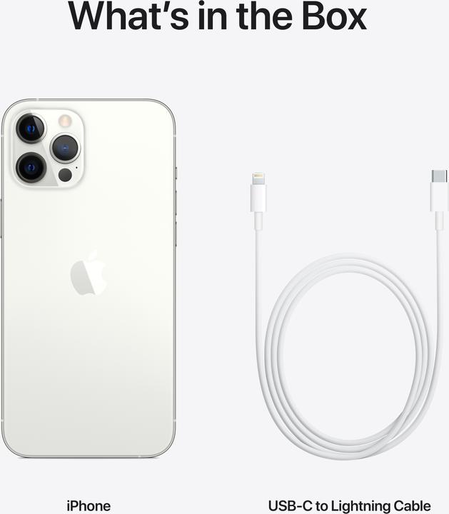 Produktbild Apple iPhone 12 Pro Max (128 GB, Silver, 6.70", SIM + eSIM, 12 Mpx, 5G)
