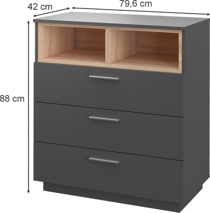 Actual product image Vicco Beatrice (79.5 x 42 x 88 cm)