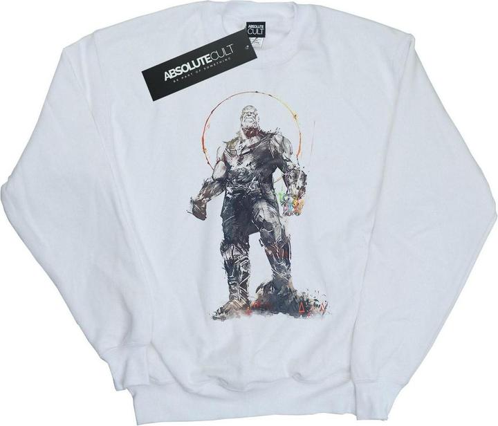 Actual product image Boys Avengers Infinity War Thanos Sketch Sweatshirt (140, 146)