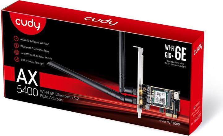 Image du produit Cudy WE3000 carte réseau WLAN interne / Bluetooth (Mini PCI Express)