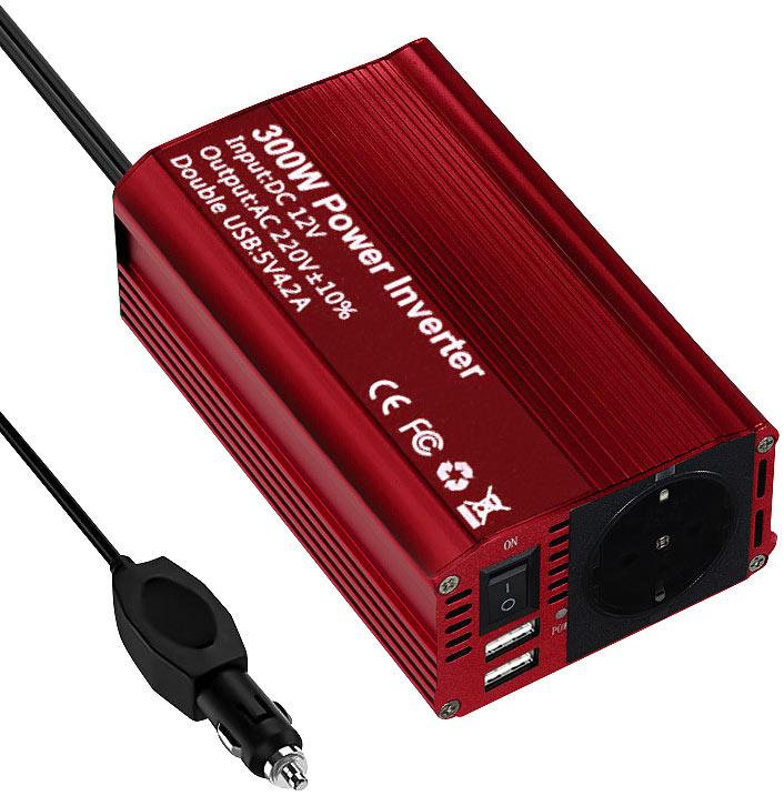 Immagine prodotto Revolt 300-Watt-Kfz-Spannungswandler auf 230 Volt, 2x USB