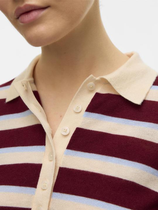 Produktbild Vero Moda AWSIKITA Gestricktes Poloshirt Polo (L)