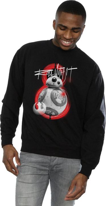 Actual product image Star Wars Mens The Last Jedi BB-8 Roll With It Sweatshirt (L)