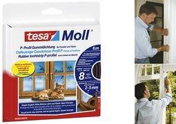 Actual product image tesa tesamoll CLASSIC P-profile window seal, rubber seal for insulation