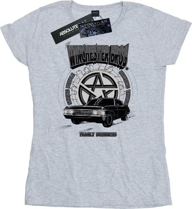 Actual product image Supernatural Womens/Ladies Winchester Bros Cotton T-Shirt (L)