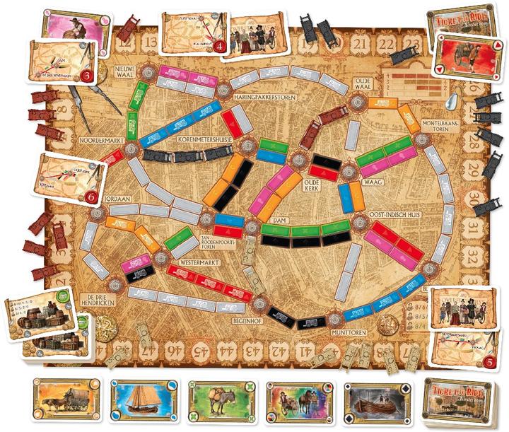 Actual product image Days of Wonder DOWD0021 - Amsterdam - Cities, train to train, 2-4 players, from 8 years (DE edition) (German)