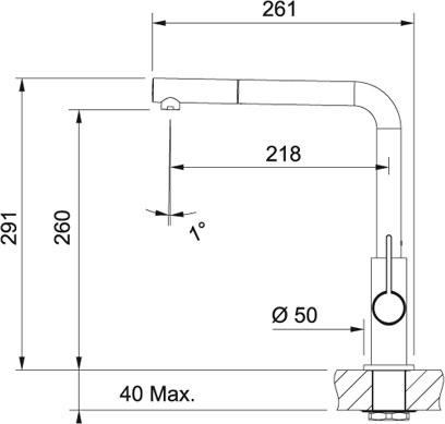 Actual product image Franke Neptune Evo Pull-out