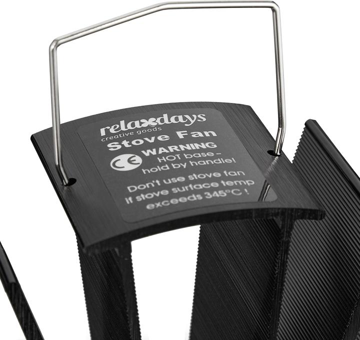 Immagine prodotto Relaxdays Ventola per-stufa (19 x 12 x 26 cm)
