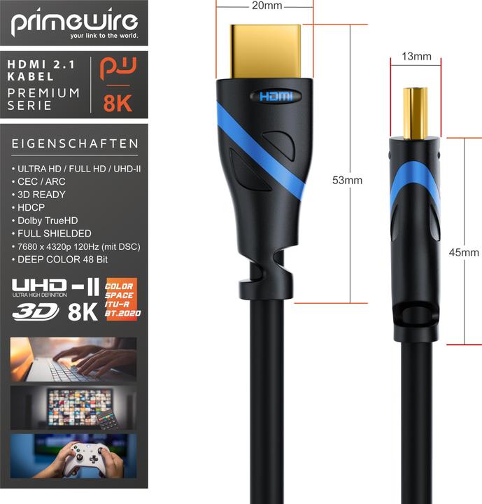 Produktbild Primewire HDMI – HDMI (0.50 m, HDMI)