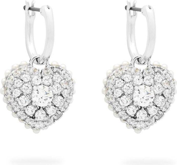 Produktbild Swarovski Hyperbola Drop Ohrhänger Herz Weiss (Swarovski Metall)