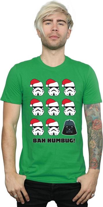Actual product image Star Wars Mens Christmas Humbug T-Shirt (L)