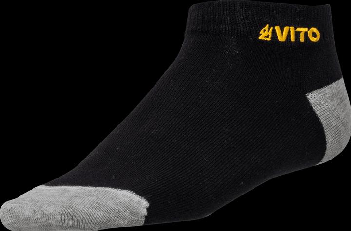 VITO 1 PAAR SCHWARZE SOCKEN EVERYDAY FRESH Grosse 38-42 (Einzelpack, 38 - 42, 43 - 47, 35 - 37)
