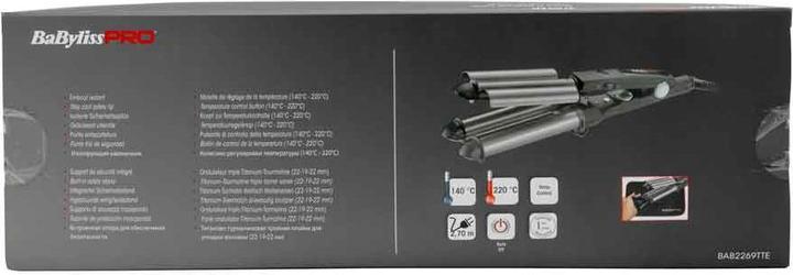 Produktbild BaByliss Pro Titanium Turmalin Dreifaches Welleneinsen (22 mm, 19 mm)