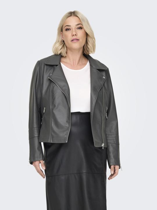 Produktbild Only Curvy Biker Kunstlederjacke Bikerjacke in Lederoptik (46)